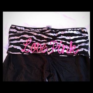 Victory Secret Pink yoga flare pants